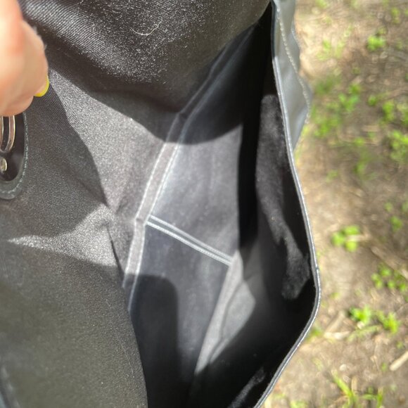 Coach Bag Chelsea F14017 Black Baguette Purse Leather Handbag Satchel - Picture 10 of 10